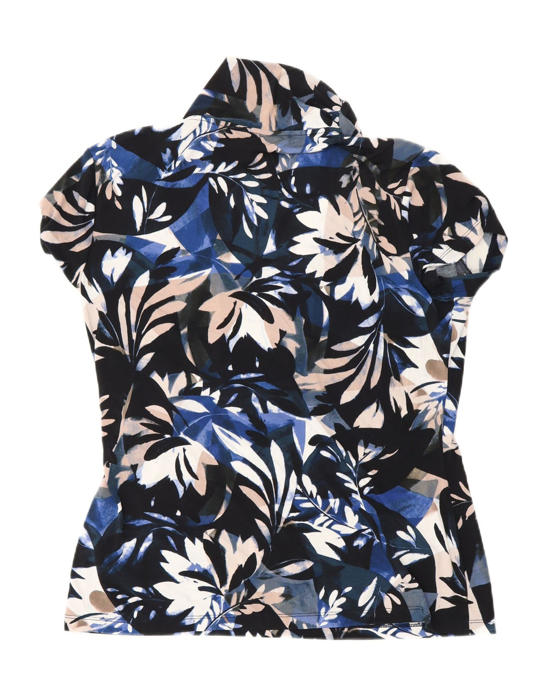 Blusa feminina DKNY UK 18 XL poliéster floral multicolorido