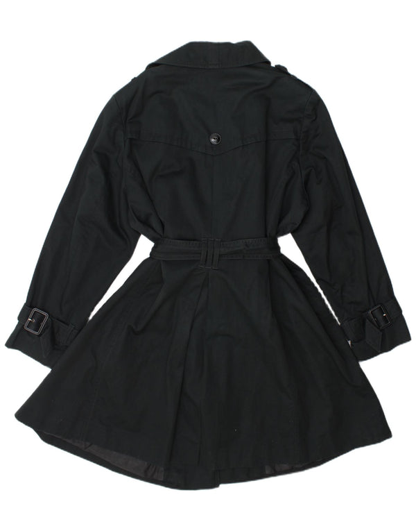 Trench Coat feminino Marks & Spencer UK 22 XL algodão azul marinho
