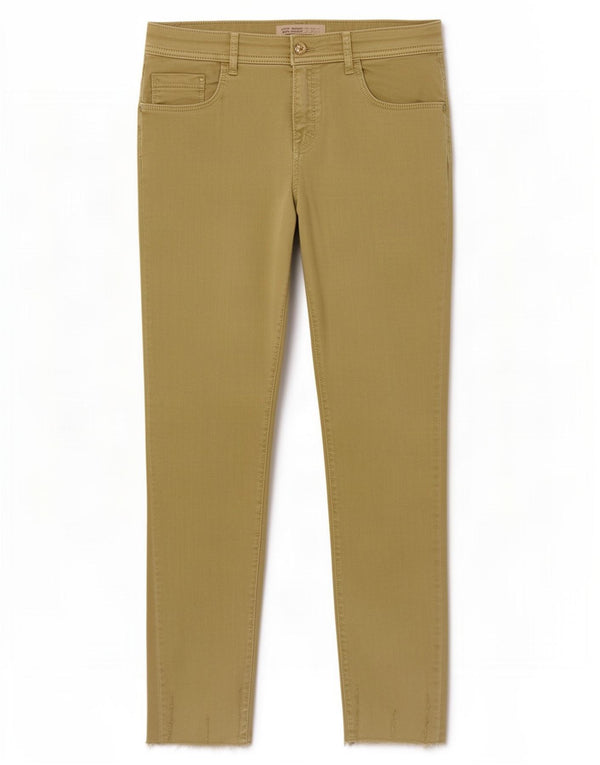 Calça jeans skinny feminina Zara EU 44 XL W34 L26 verde