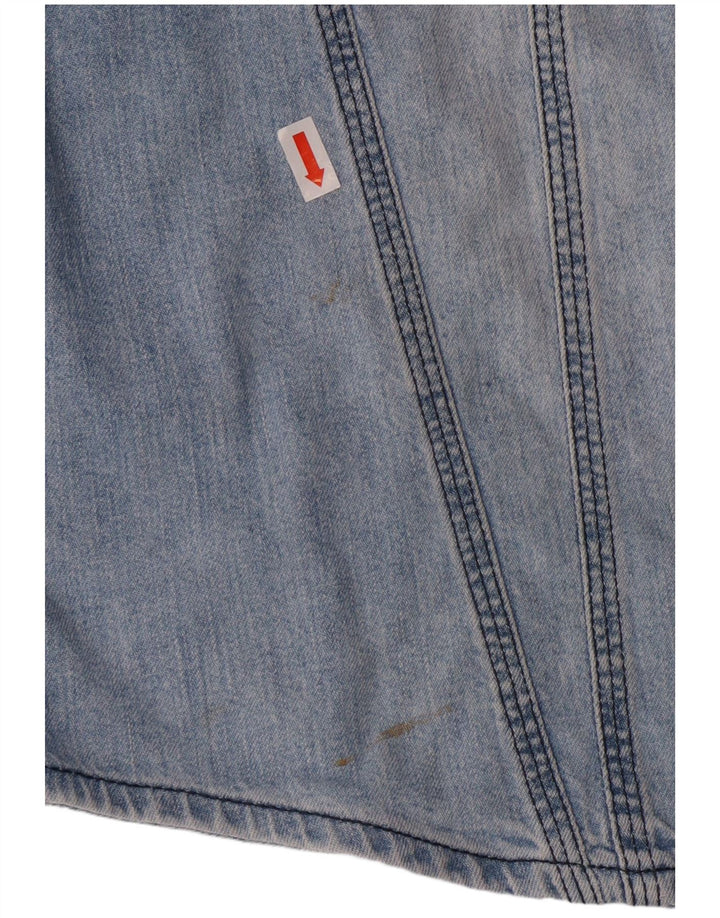 DIESEL Camisa jeans masculina 9-10 anos algodão azul