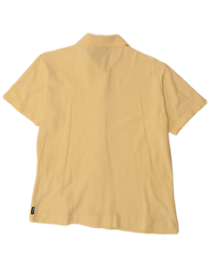 Camisa de manga curta feminina ASICS UK 14 grande amarelo
