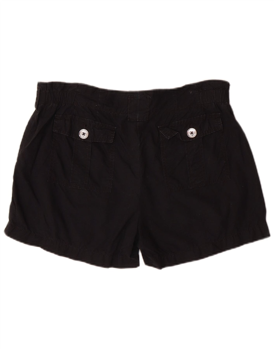 Shorts casuais femininos Michael Kors EUA 6 médio W32 algodão preto