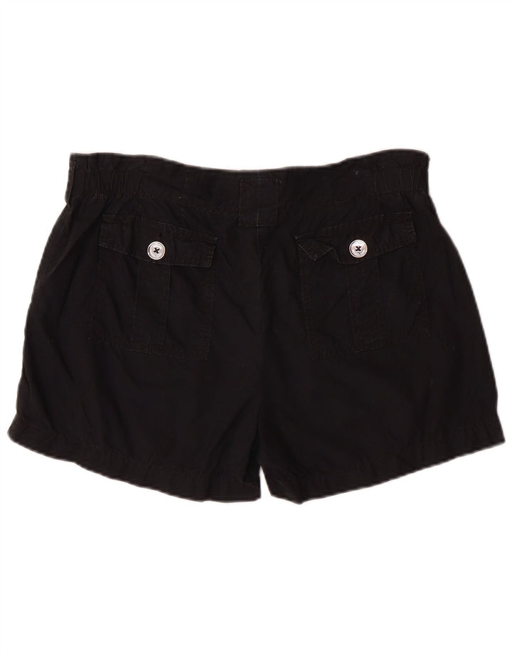 Shorts casuais femininos Michael Kors EUA 6 médio W32 algodão preto