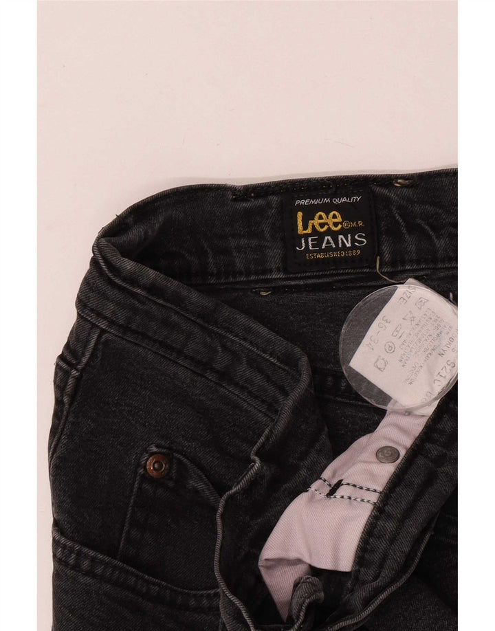 Lee Mens Brooklyn Straight Jeans W36 L30 Algodão Cinza
