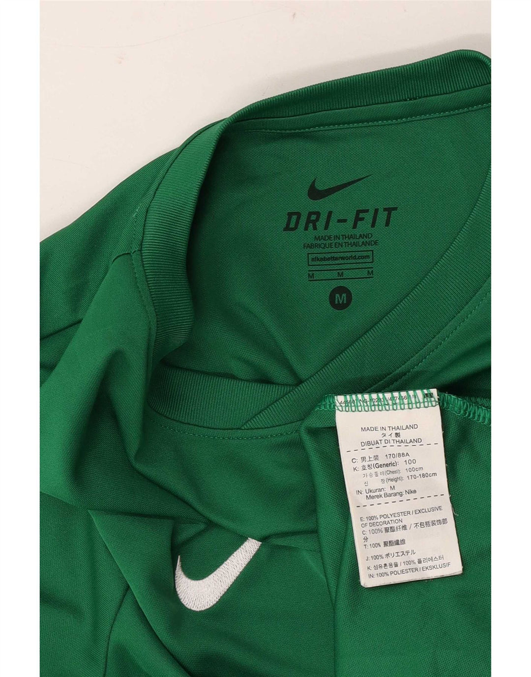 Camiseta Nike Masculina Dri Fit Graphic Top Verde Médio Poliéster