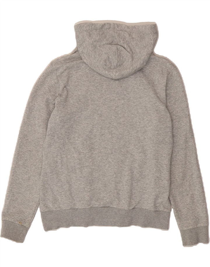 PUMA Womens Graphic Hoodie Jumper UK 12 Medium Grey Cotton Vintage Puma and Second-Hand Puma from Messina Hembry 