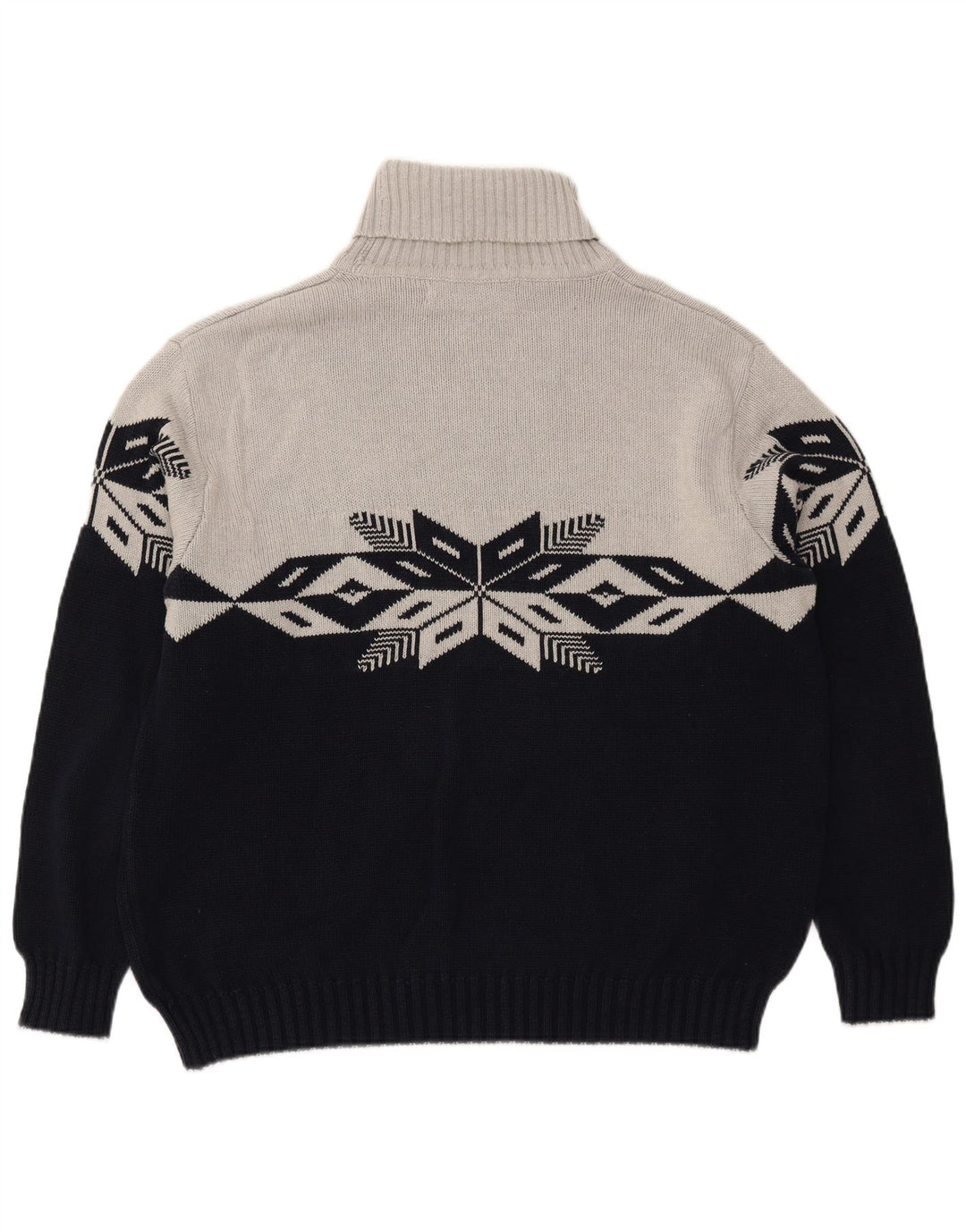 Suéter masculino TOM TAILOR com gola redonda XL cinza Fair Isle algodão