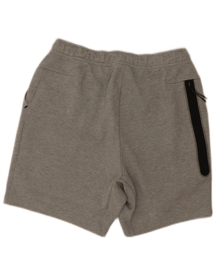 Shorts esportivos masculinos Nike médio cinza manchado de algodão
