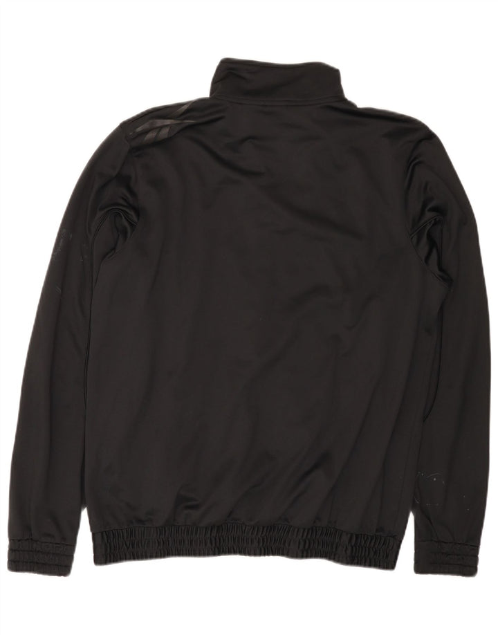 REEBOK Mens Graphic Tracksuit Top Jaqueta Médio Poliéster Preto