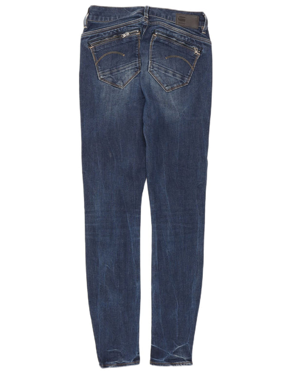 Calça jeans skinny Midge feminina G-Star W28 L30 algodão azul marinho