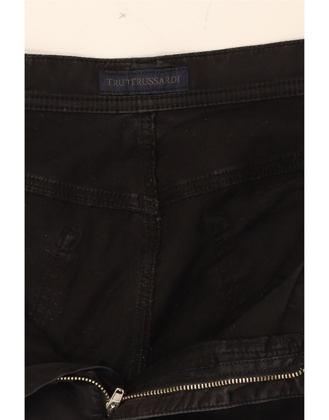 TRUSSARDI Womens Slim Jeans W29 L30 Black Cotton Vintage Trussardi and Second-Hand Trussardi from Messina Hembry 