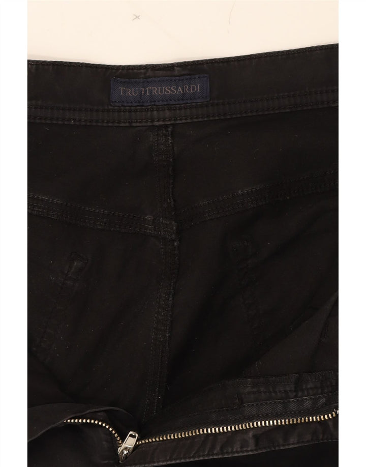 TRUSSARDI Womens Slim Jeans W29 L30 Black Cotton Vintage Trussardi and Second-Hand Trussardi from Messina Hembry 