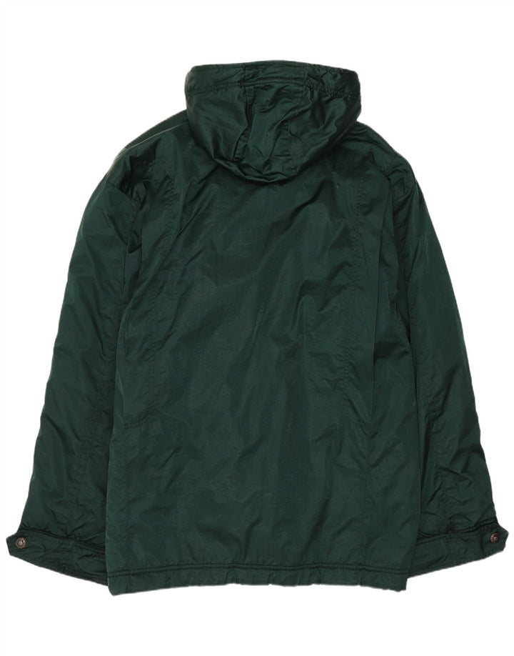 Belfe & Belfe Jaqueta corta-vento masculina com capuz IT 48 poliéster verde médio