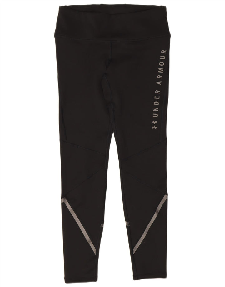 Under Armour Feminino Cold Gear Graphic Leggings Reino Unido 12 Médio Preto