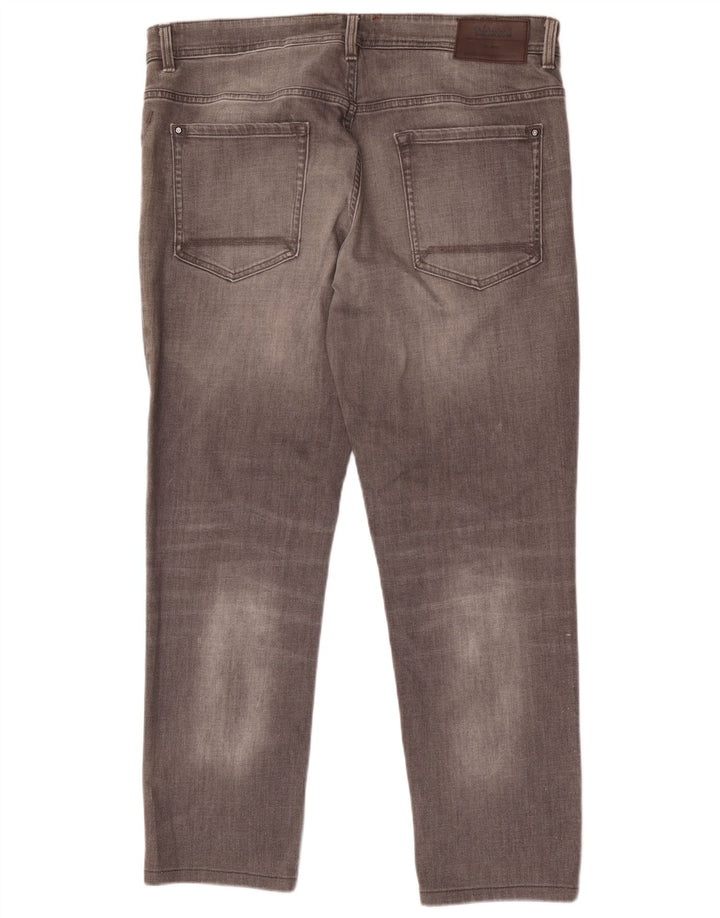 Calça jeans masculina Timberland Tapered W38 L30 cinza algodão