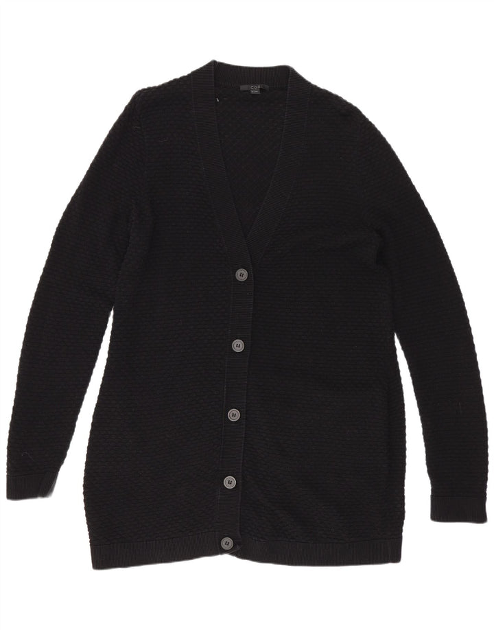 Suéter cardigã feminino Cos Longline UK 10 pequeno preto