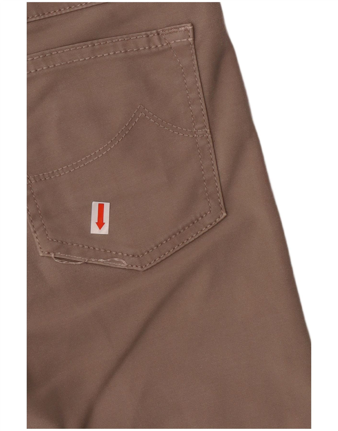 Calça feminina casual slim Jacob Cohen W27 L28 algodão bege