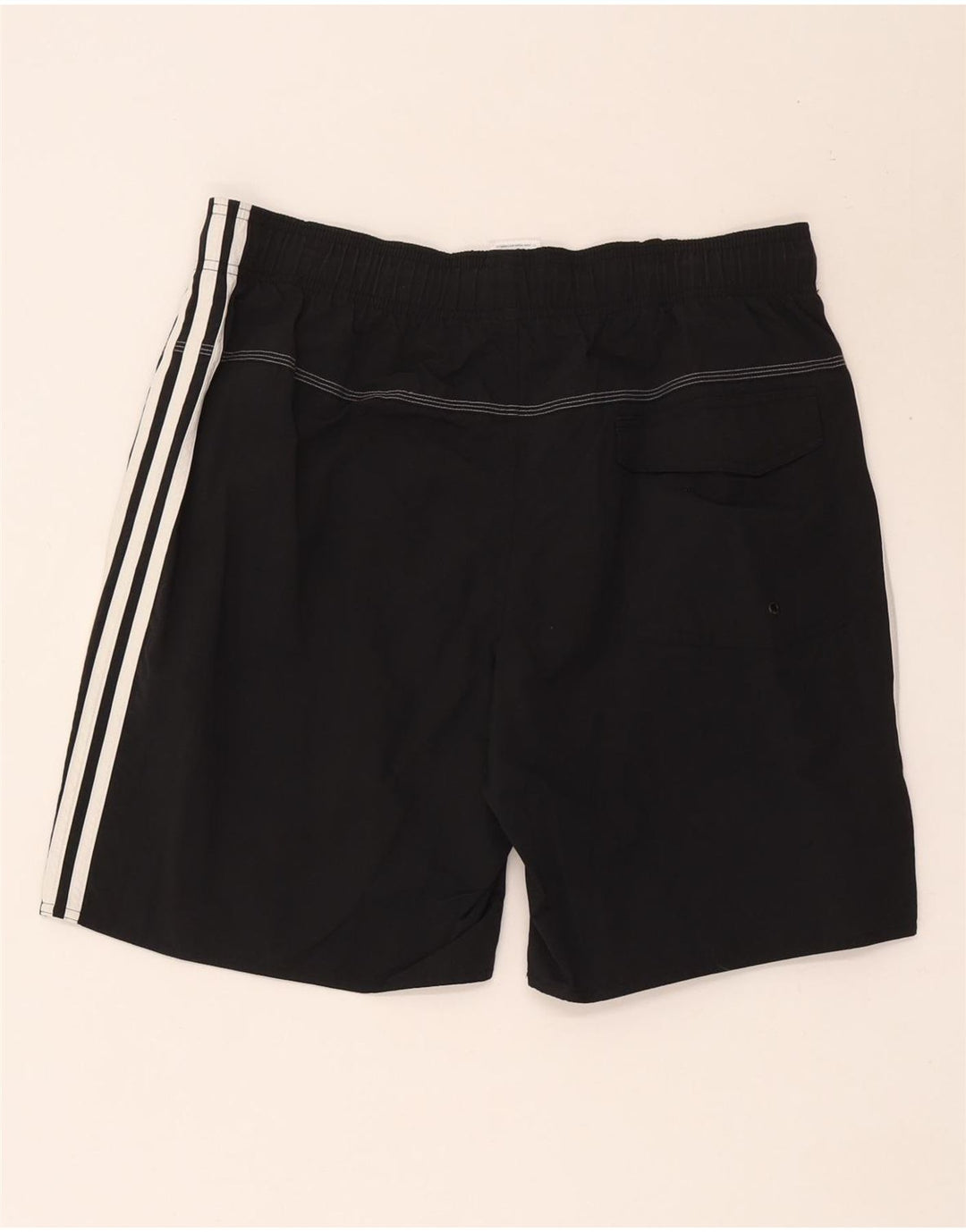 Shorts esportivos masculinos Adidas grande poliéster preto