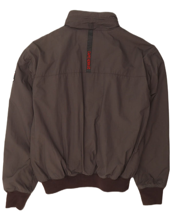 Jaqueta bomber masculina com capuz Cape Horn UK 44 2XL poliamida marrom