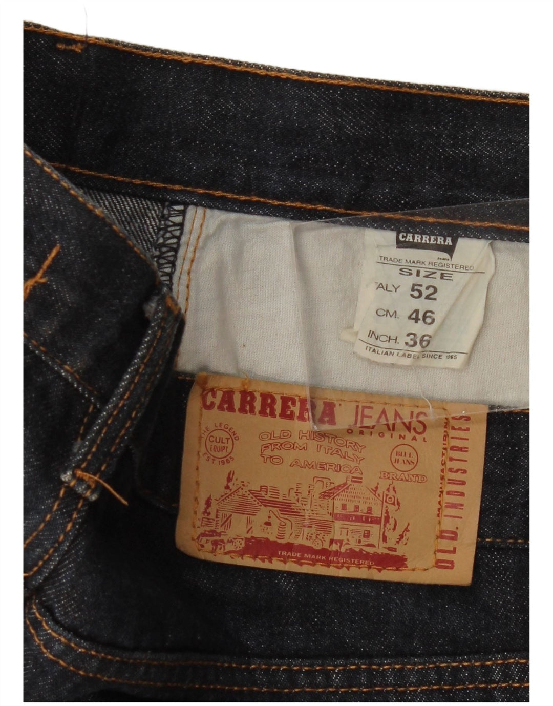 Carrera Calça Jeans Feminina 700 Straight W36 L27 Azul Marinho Algodão