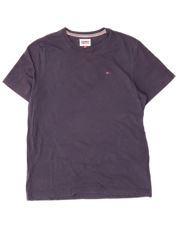 Camiseta masculina Tommy Hilfiger Top médio algodão azul marinho