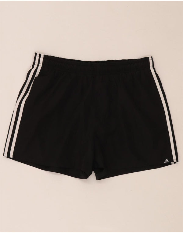Shorts esportivos femininos ADIDAS UK 14 grande poliéster preto