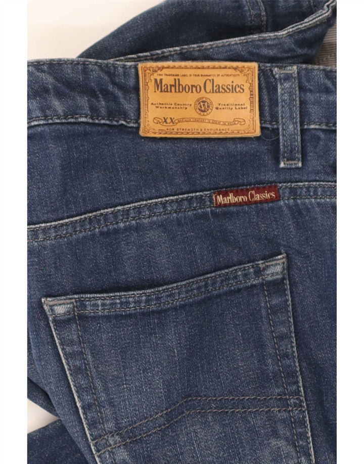 Marlboro Classics Calça Jeans Feminina Slim W32 L30 Azul Marinho Algodão
