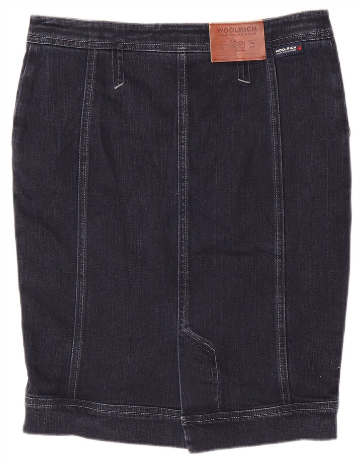 Saia jeans feminina Woolrich W29 azul marinho médio