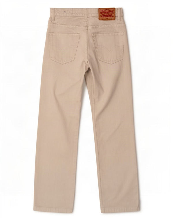 Calça Levi's Boys Loose Fit Casual 7-8 Anos W24 L24 Algodão Branco