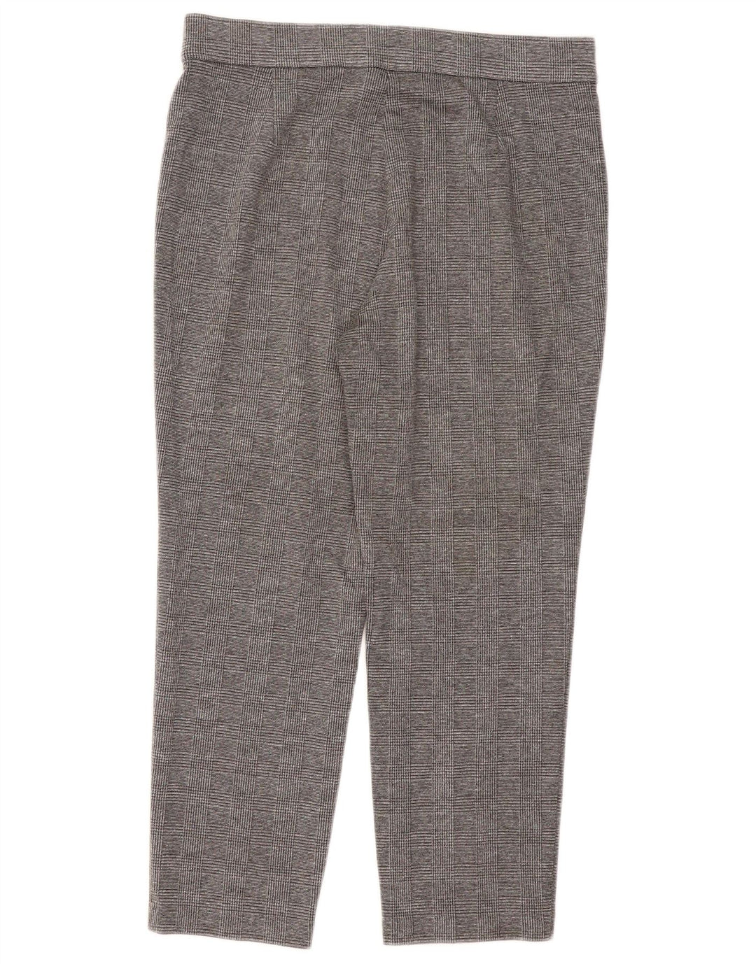 Calças cortadas femininas Marks & Spencer UK 14 grandes W32 L25 cinza