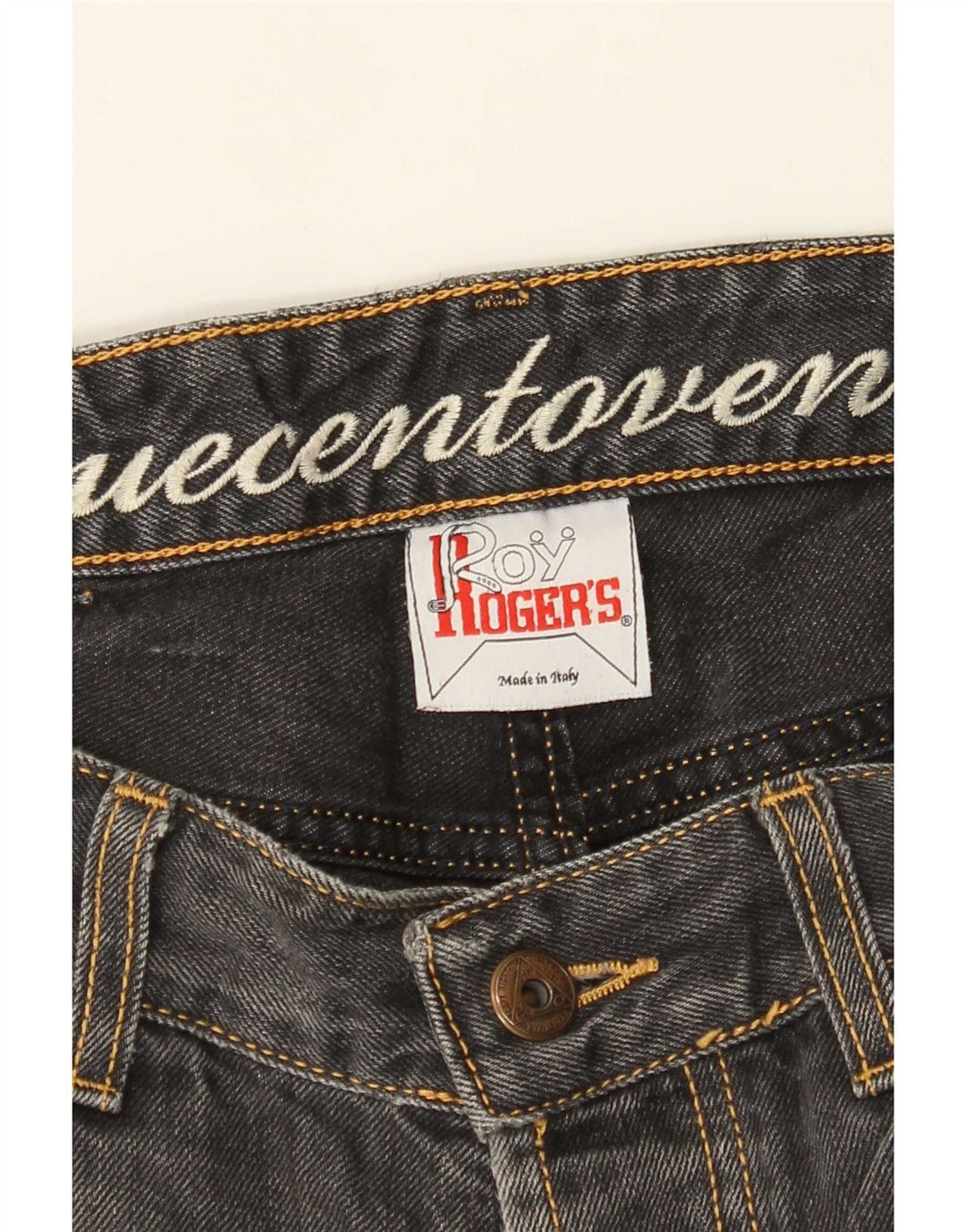 Calça jeans masculina Roy Rogers W32 L33 cinza