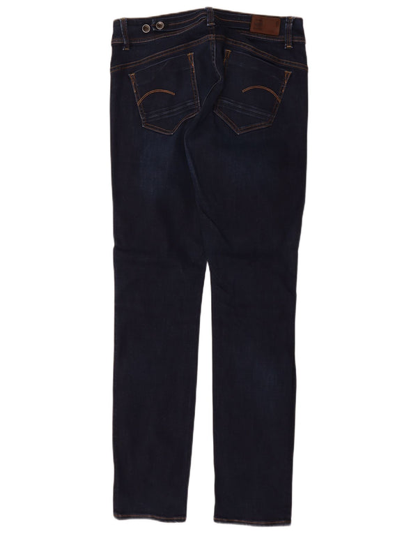 Calça jeans feminina G-Star Midge Slim W33 L34 azul marinho