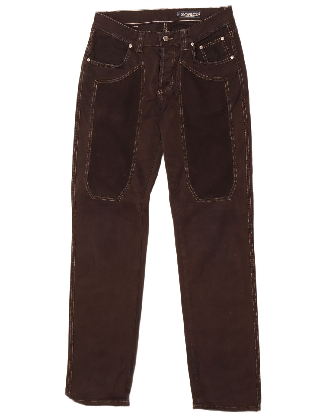 Jeans retos masculinos Jeckerson W31 L33 algodão preto