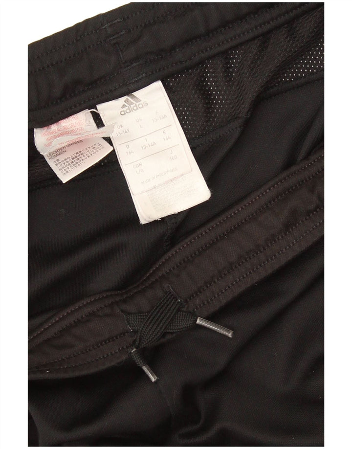 Calças de treino Adidas meninos 13-14 anos preto poliéster