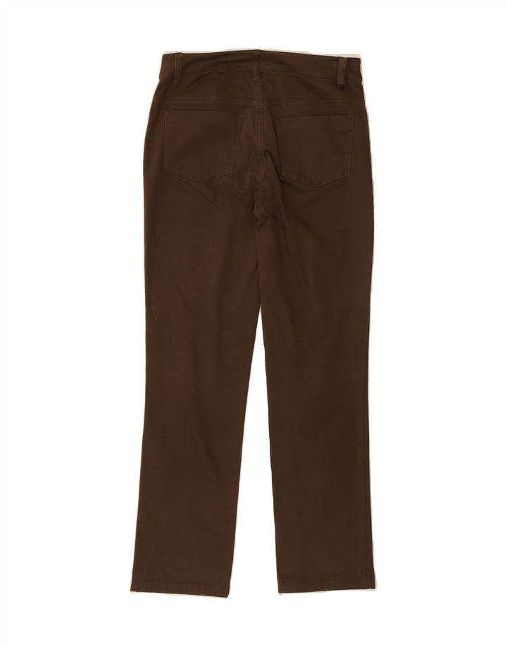 BENETTON Womens Straight Casual Trousers W28 L28 Brown Vintage Benetton and Second-Hand Benetton from Messina Hembry 