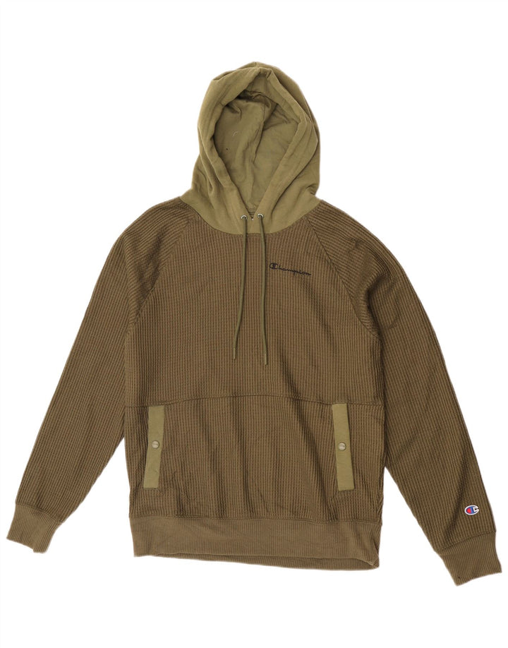 Jumper com capuz masculino Champion poliéster verde médio