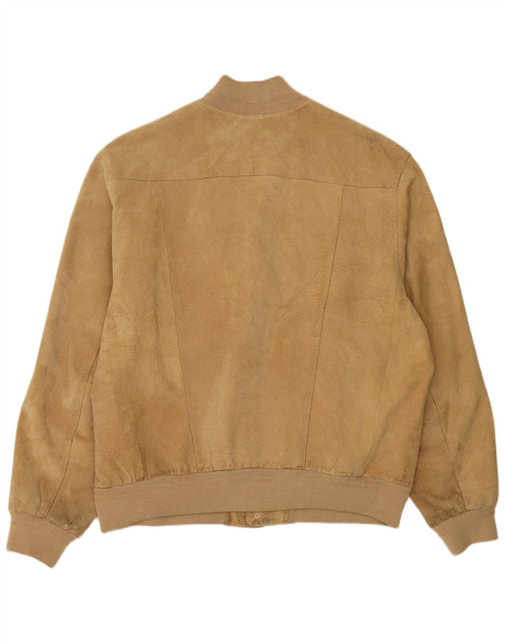 Jaqueta bomber masculina de camurça Conbipel IT 56 2XL couro bege