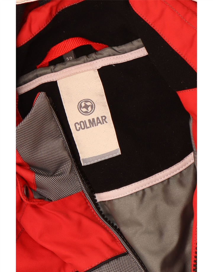 Jaqueta de esqui masculina Colmar com capuz EU 52 grande bloco colorido vermelho