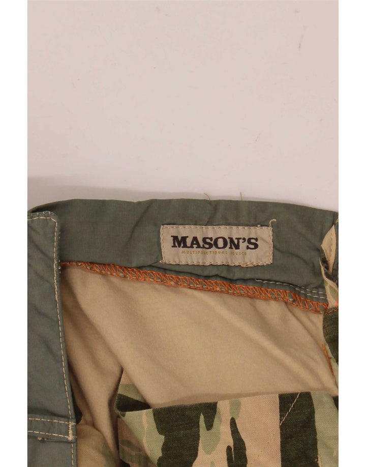 Calça cargo masculina Mason's W32 L34 verde