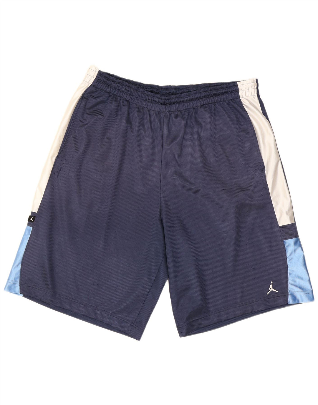 Shorts esportivos masculinos Jordan 2XL poliéster colorblock azul marinho