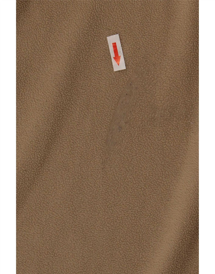 Suéter de lã masculino The North Face com zíper e gola média poliéster bege