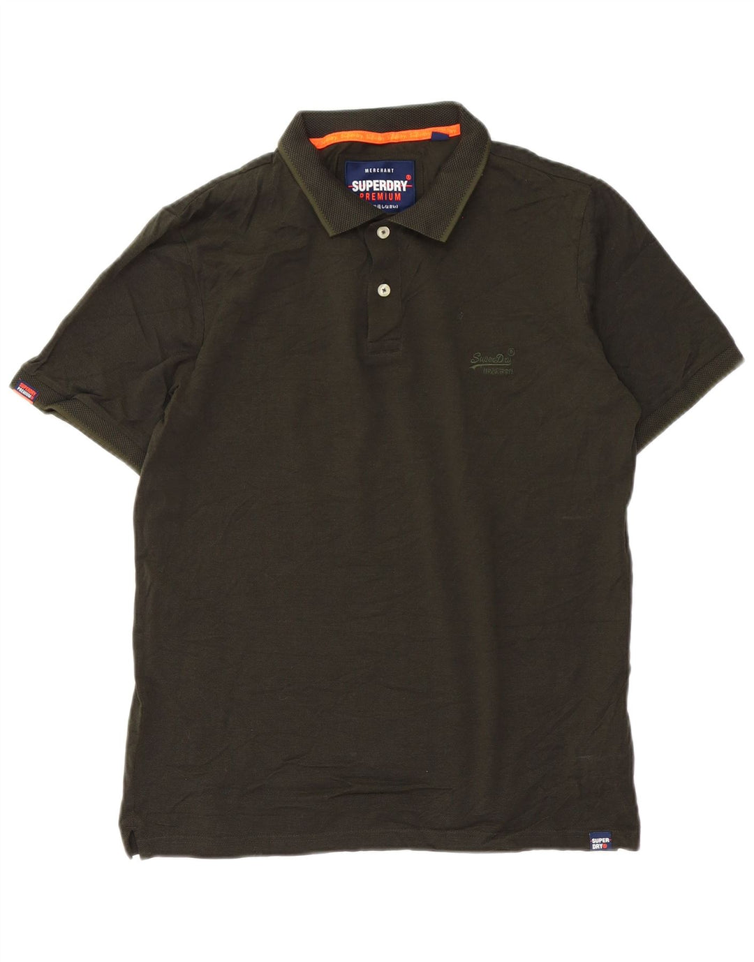 Camisa polo masculina SUPERDRY grande algodão verde