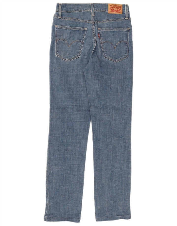 Calça jeans feminina LEVI'S 724 de cintura alta reta W26 L32 azul