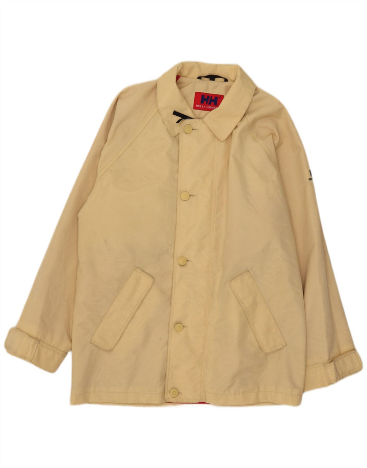 Jaqueta corta-vento masculina Helly Hansen UK 38 nylon bege médio