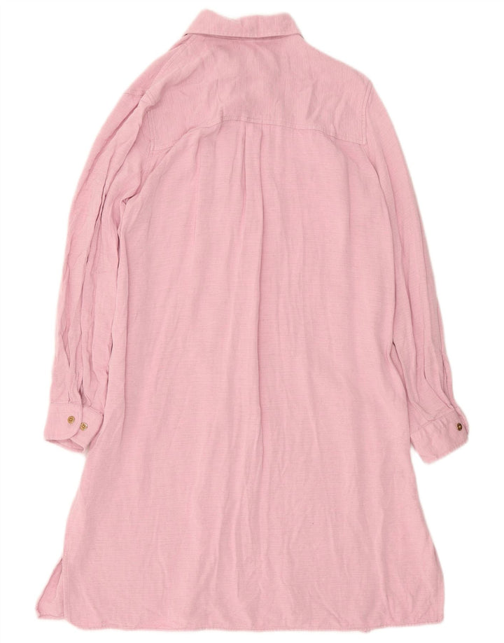 US Polo Assn. Vestido Camisa Feminino EU 38 Médio Rosa Viscose