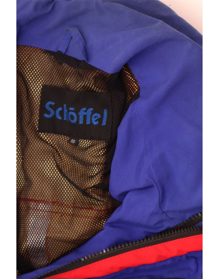 Jaqueta de chuva masculina Schoffel com capuz UE 50 grande vermelha