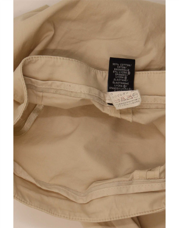 Calça feminina Gap cortada EUA 8 médio W29 L23 algodão bege