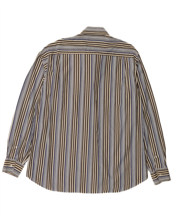 PAUL & SHARK Camisa masculina para iate grande algodão listrado multicolorido