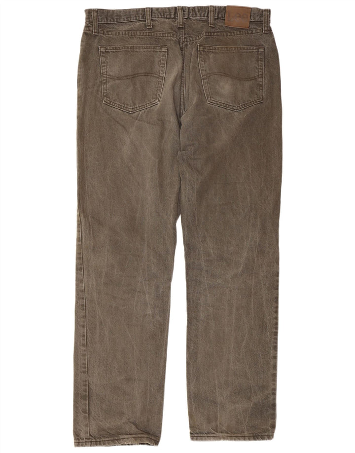 Calça jeans reta masculina Lee Regular Fit W38 L32 cinza