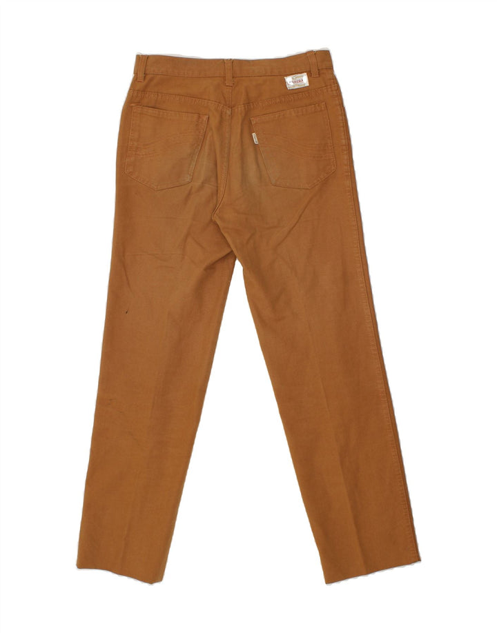 CARRERA Womens Slim Casual Trousers W31 L29 Brown Cotton Vintage Carrera and Second-Hand Carrera from Messina Hembry 